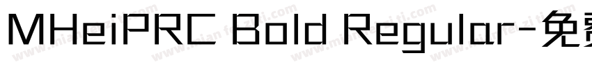 MHeiPRC Bold Regular字体转换